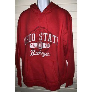 Ohio State Buckeyes Sz LARGE NCAA Pullover Hoodie Sweatshirt Kangaroo Pocket EUC